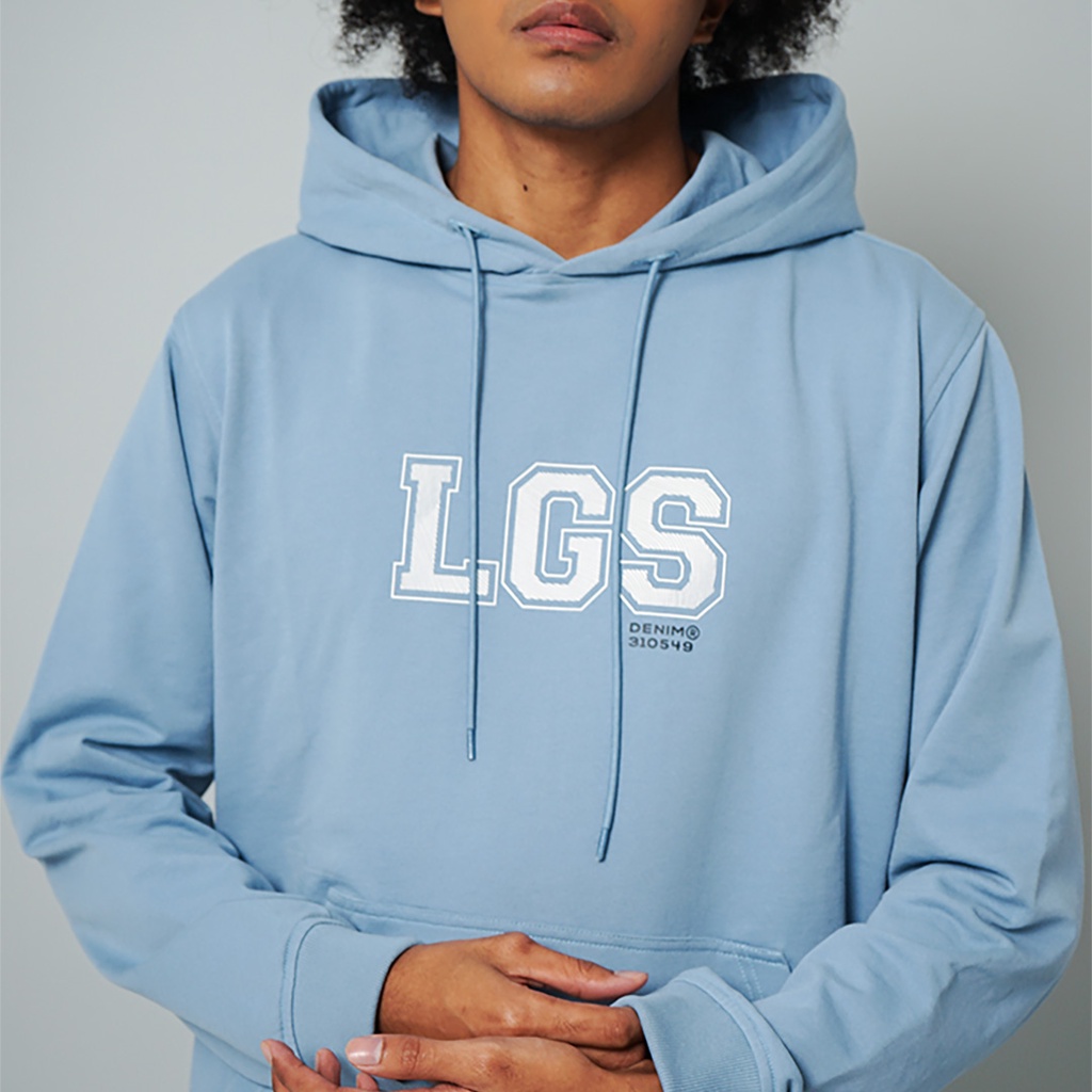 LGS Street - Logo Varsity Hoodie - Streetwear - Biru - Unisex - SH.10.R005.028