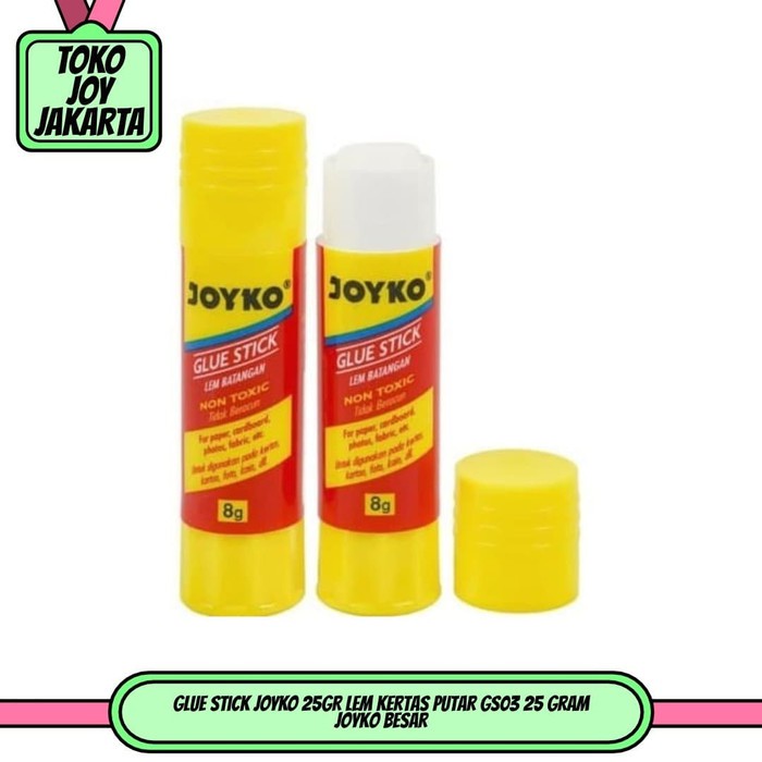 

Glue Stick JOYKO 25GR Lem Kertas Putar GS03 25 Gram Joyko Besar