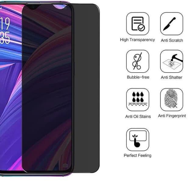 [DISCOUNT BYI43] Tempered Glass Anti SPY REALME U1/K1/Realme 6i/7i/3/3 Pro/Realme 5S/5pro/ 5/X2/C21/