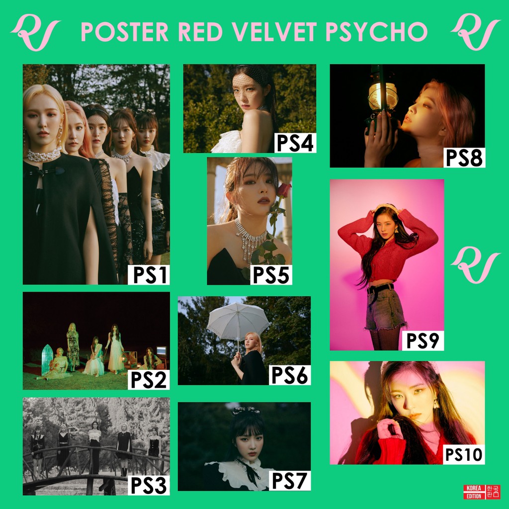 Poster Red Velvet The Reve Festival Irene Seulgi Wendy KPOP