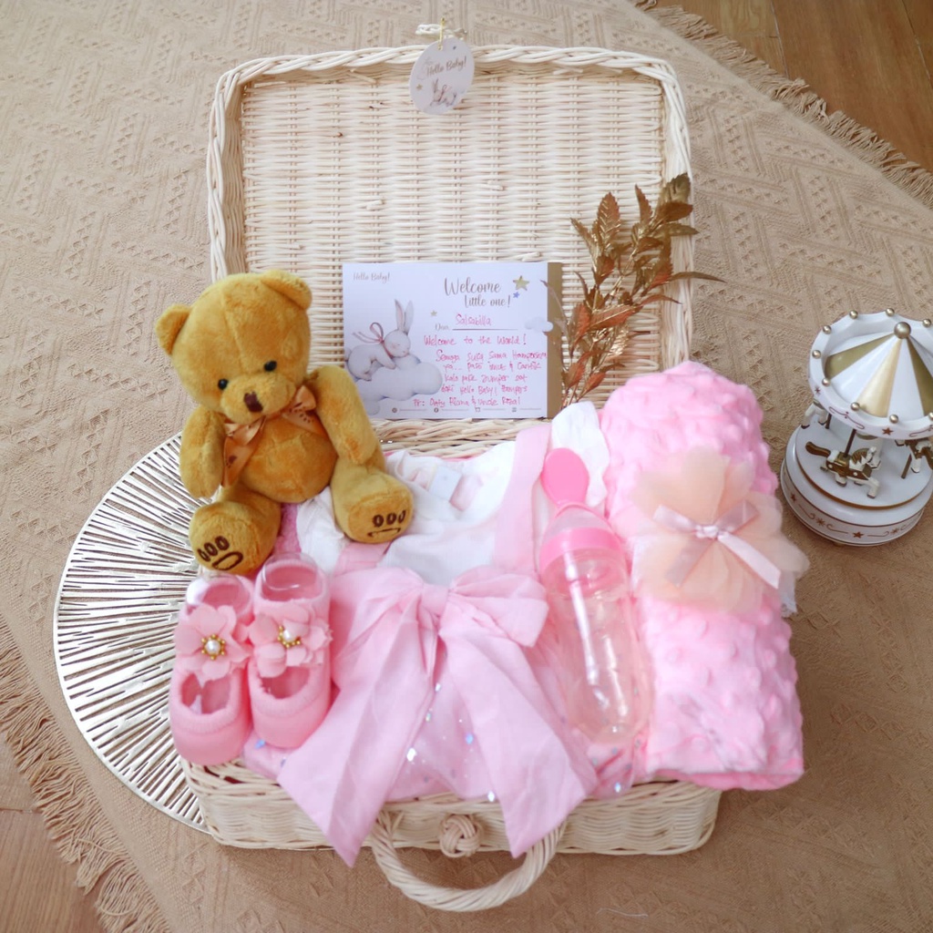 BARU LIO034 (Girls) Parcel Premium Hello Baby Hampers Gift 0-12 months