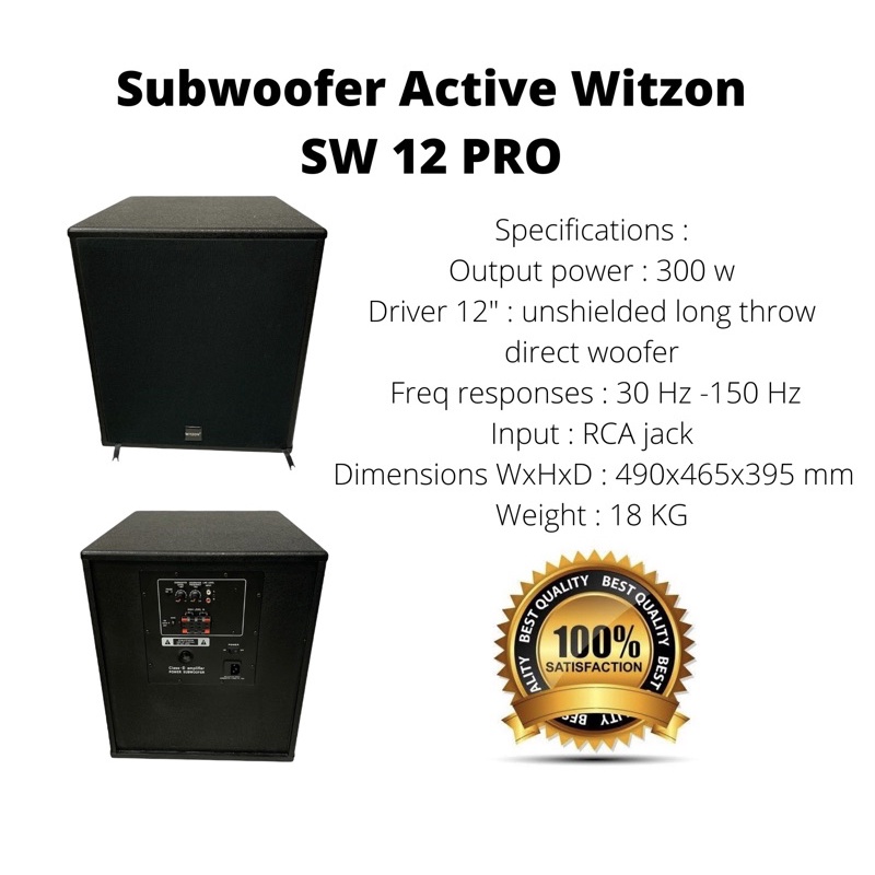 subwoofer aktif witzon sw 12 pro . subwoofer witzon 12 inch aktif witzon sw 12 pro