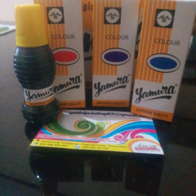 Jual Tinta Stempel Runaflek Biasa Merk Yamura Botol Kecil Shopee