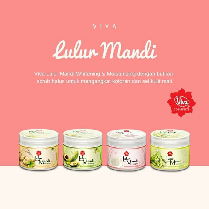 VIVA LULUR MANDI 225gr Avocado Bengkuang