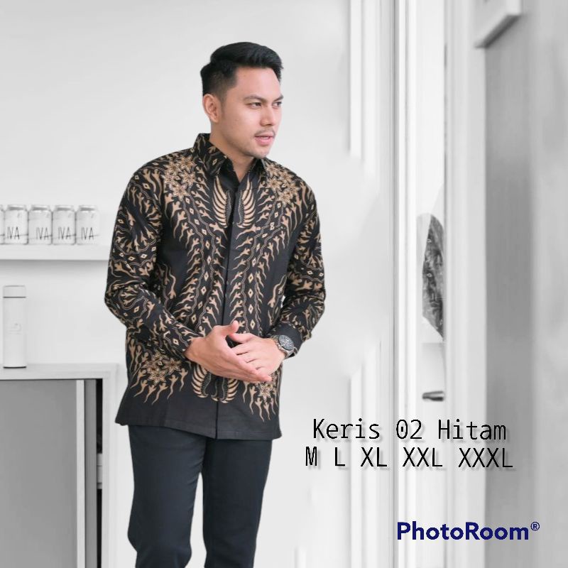 Atasan Kemeja Batik Pria  Lengan Panjang Casual Noto Arto batik Pekalongan