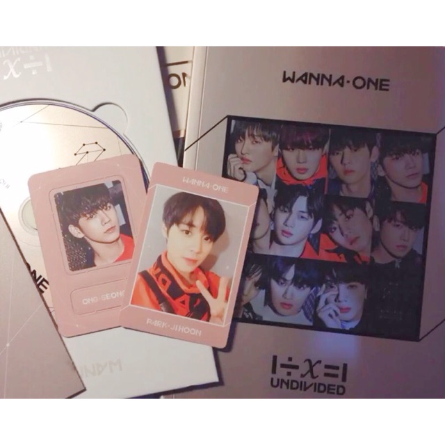(Sell / Want to trade) Album Undivided Wanna One ver. Ong Seongwoo Magnet & Jihoon Photocard