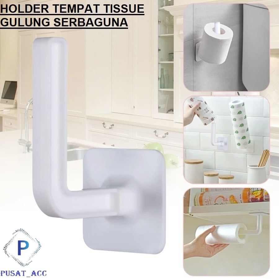 TG12 - Tempat Gantungan Tissue Toilet Tempel Holder Gantung Serbaguna