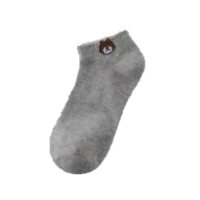 KINGS - Kaos Kaki Brown Kaos Kaki Cute Socks Short Socks Sepatu K351-Abu Tua