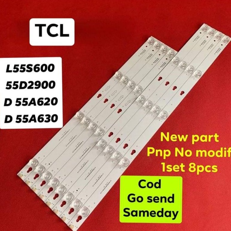 LAMPU LED BL BACKLIGHT TCL 55 L55S6000 55S6000 55D2900 55A620U 55A630U 6V CEKUNG