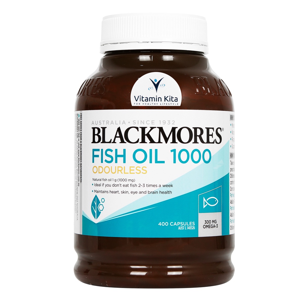 BLACKMORES ODOURLESS FISH OIL 1000-400 CAPS