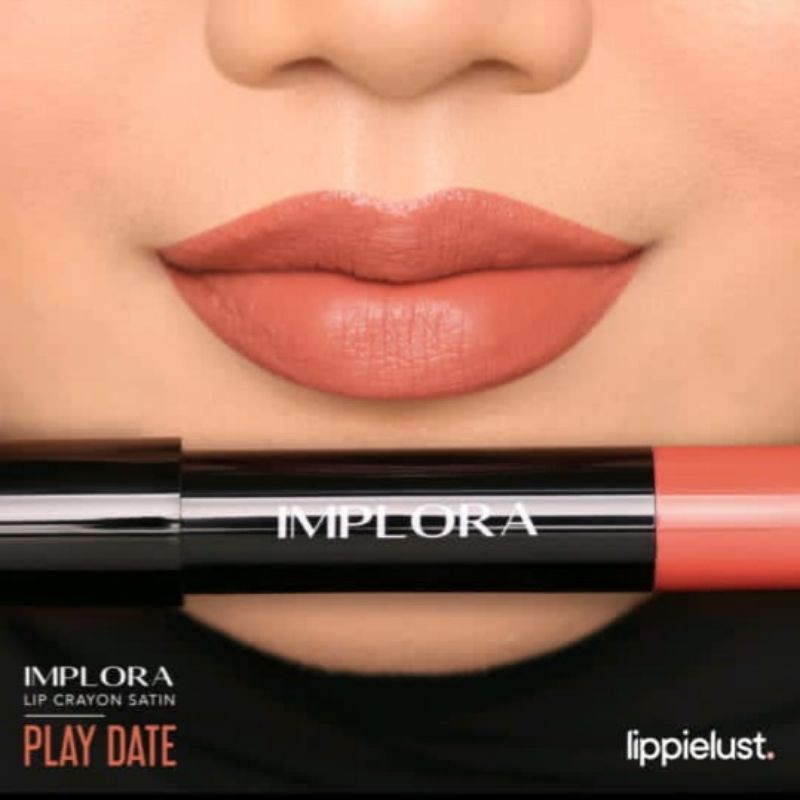 ORIGINAL TERMURAH IMPLORA LIP CRAYON SATIN LIPSTICK LIPCREAM