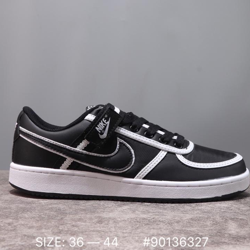 nike vandal low black and white