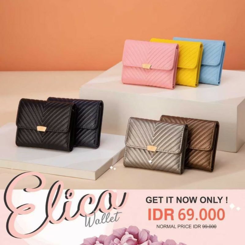 Dompet Jims Honey Elica Wallet Dompet Jims Honey Wanita Kecil Dompet Jims honey Wanita Dompet Import