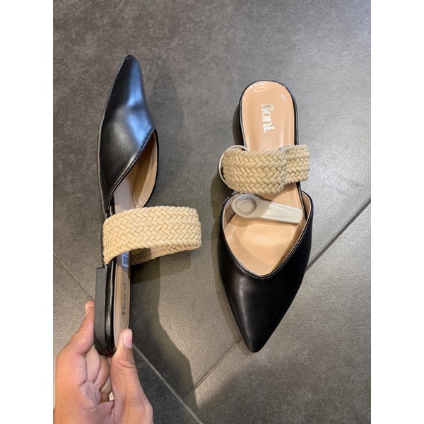 Fioni Fashion casual black payless  mule
