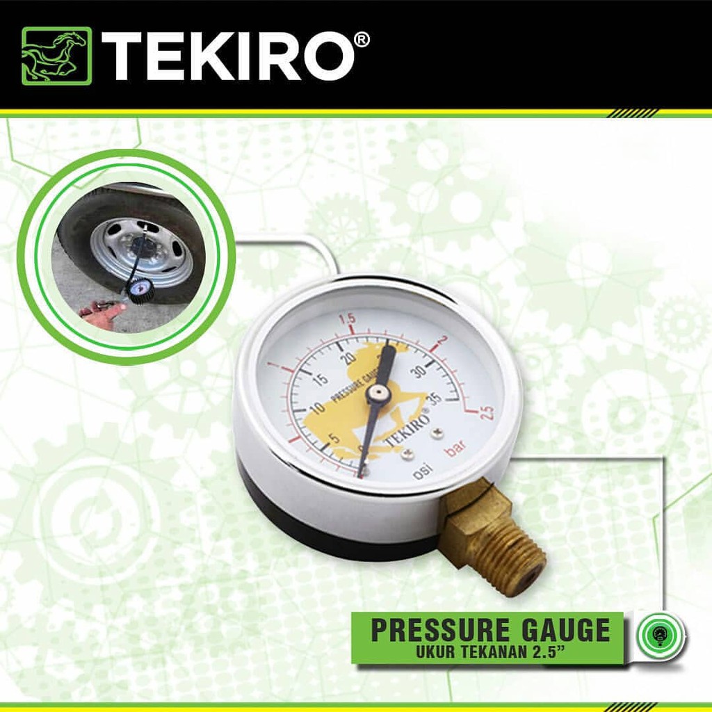 TEKIRO Pressure Gauge 2.5" (2.5 bar)