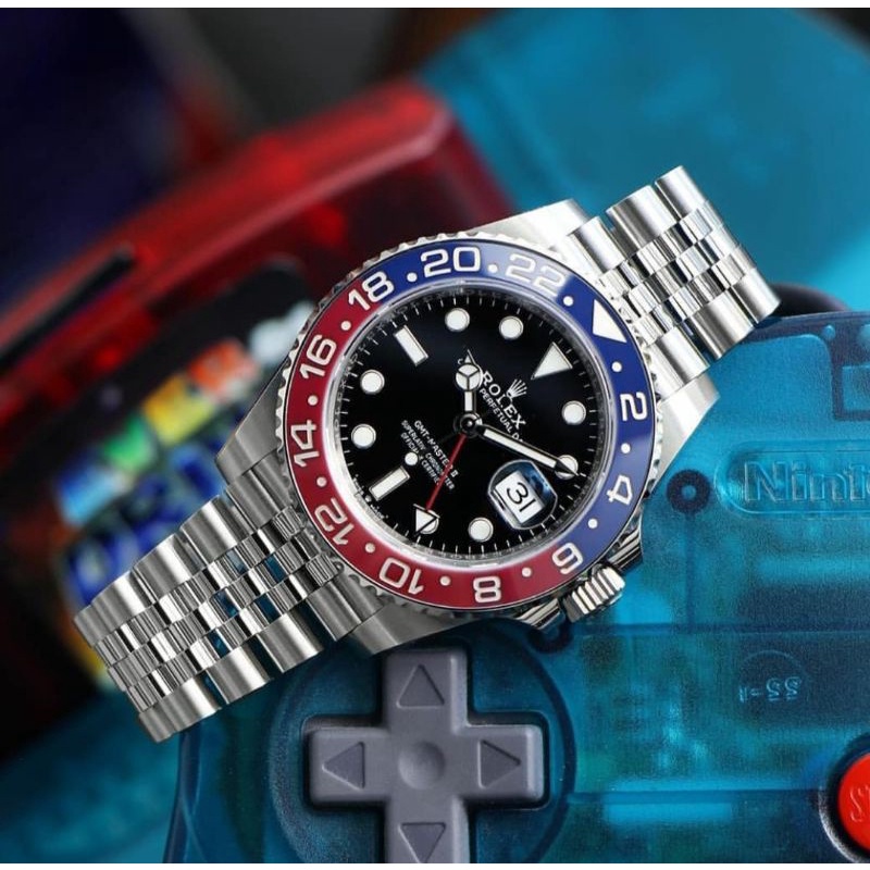 Jam Tangan Pria Rolex GMT-Master Machine Swiss Mido Automatic All Steel