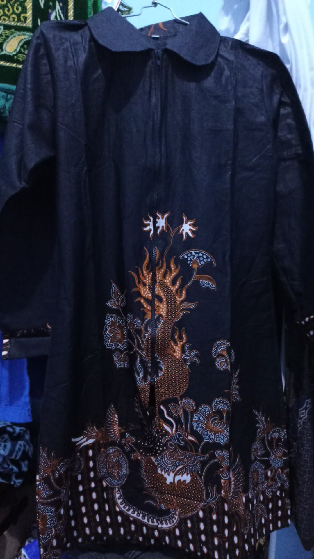 New Arrival Tunik Batik Wanita Motif Nagasakti Zipper Depan M L Xl Xxl Xxxl