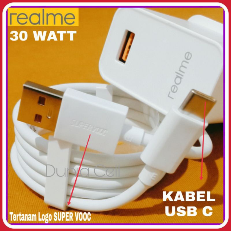 CHARGER REALME SUPER VOOC REALME 6PRO REALME 7 ORI 100% 30WATTCHARGER  DATS CHARGE 30W ORIGINAL 100%