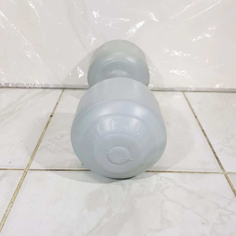 Barbel Plastic Warna Hercules Esport / Dumbell  / Dum bel Plastic Hercules Esport 1KG MURAH GOOD QUALITY-Grey By Hercules