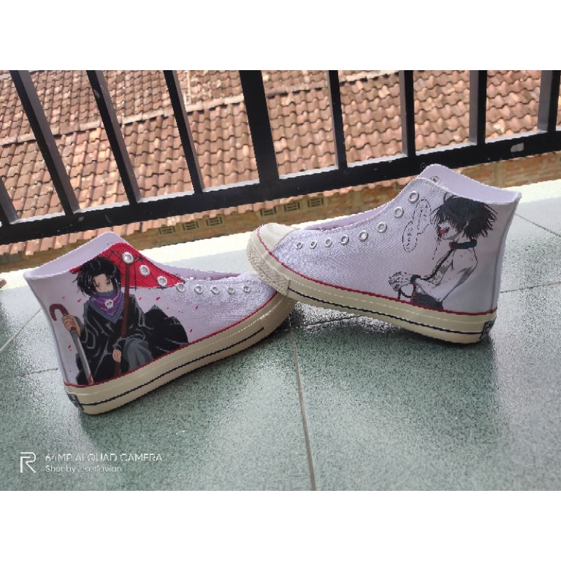 Sepatu custom Feitan hunter x Hunter