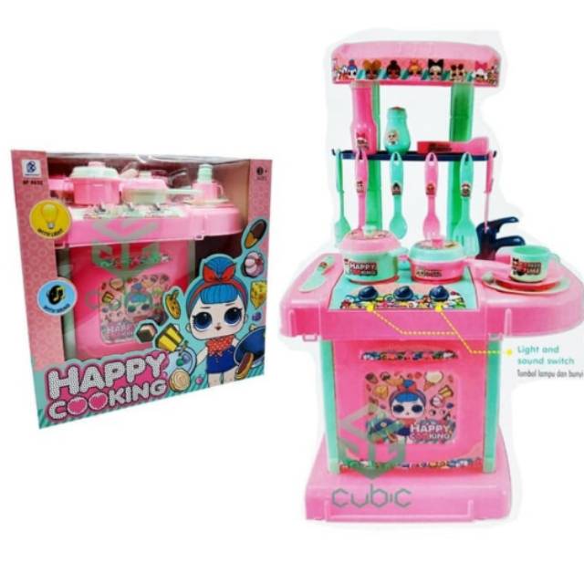  MAINAN  KITCHEN SET LOL FROZEN  HELLO KITTY ALAT MASAK 