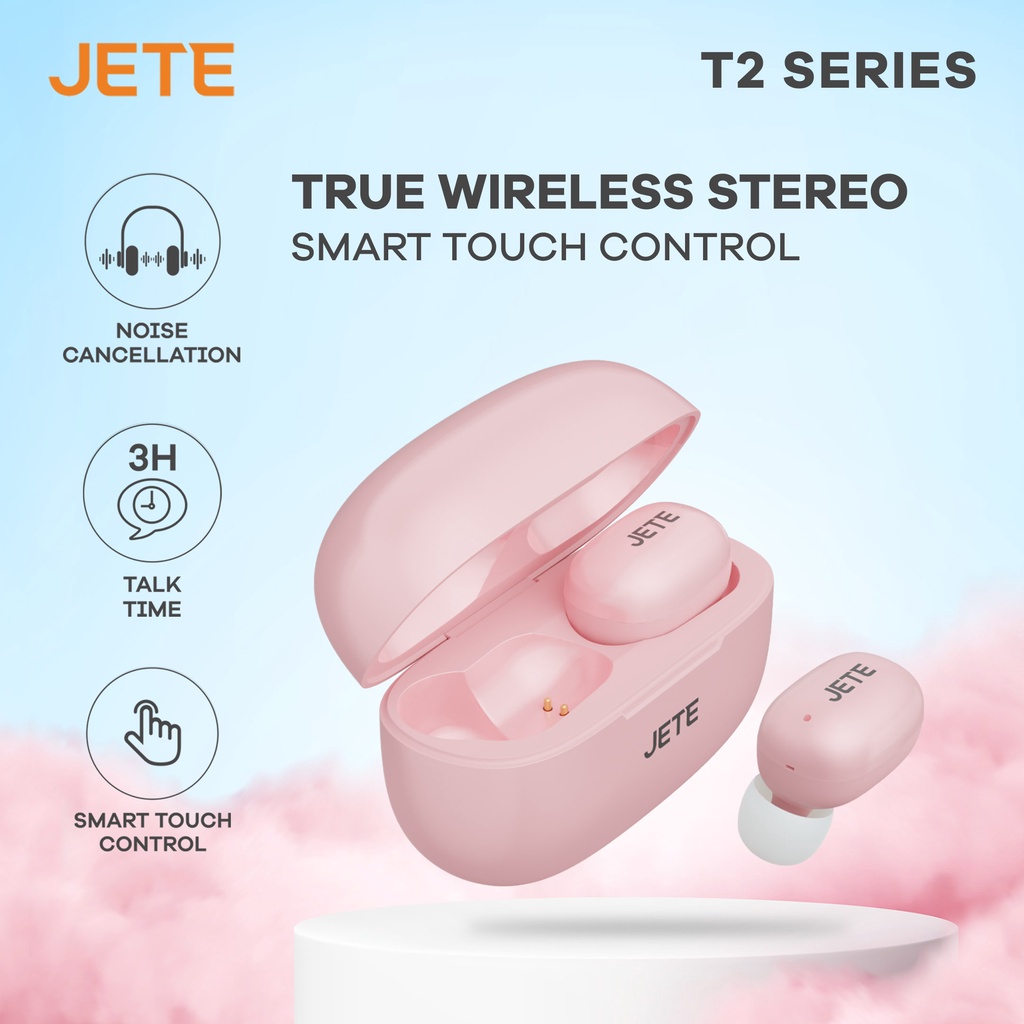 TWS - Headset Bluetooth - Earbuds JETE T2 - Garansi Resmi 2 Tahun