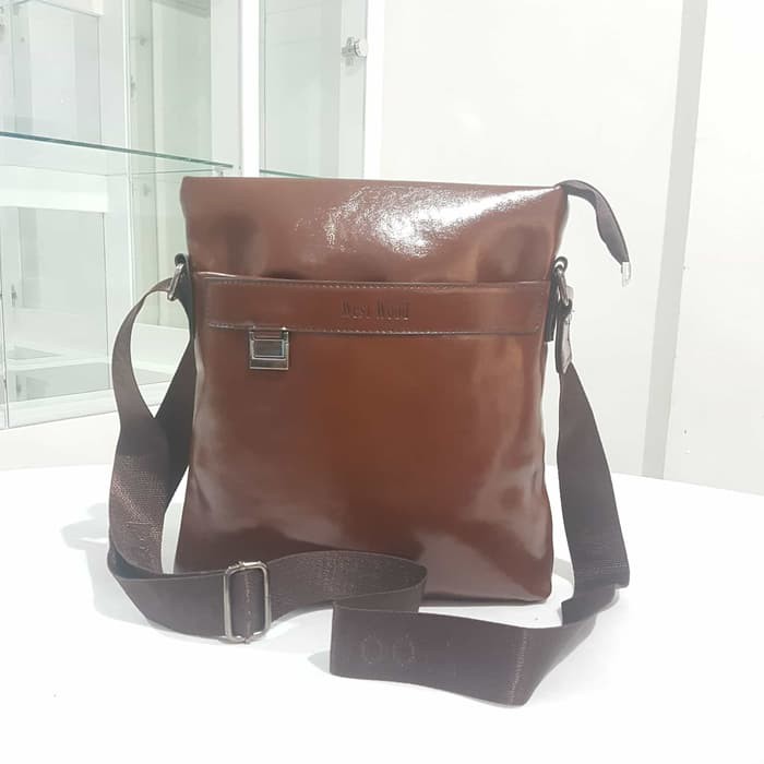 Mega_1688 Tas Selempang Pria Kulit Tas Slempang Cowok WEST WOOD MG513