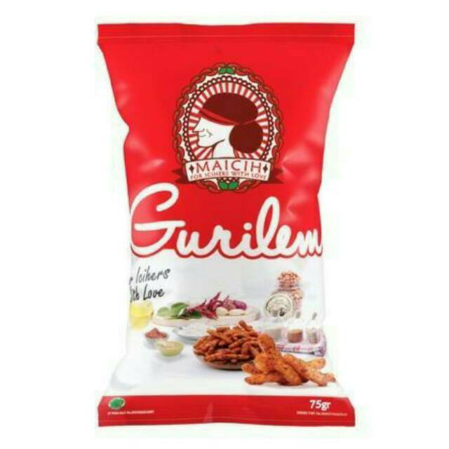 Gurilem Maicih Axl  Kerupuk Pedas Manis Bumbu Kacang (70gr)