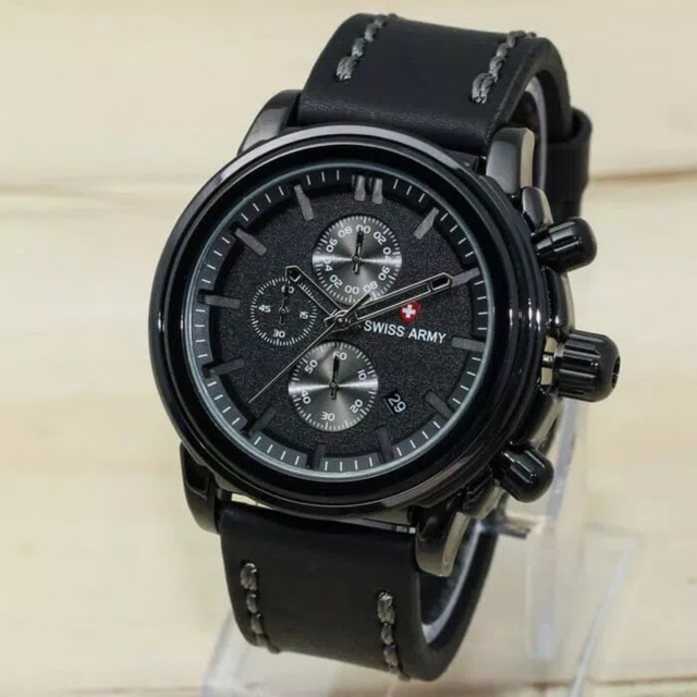 Jam Tangan Pria kulit chrono nya aktif
