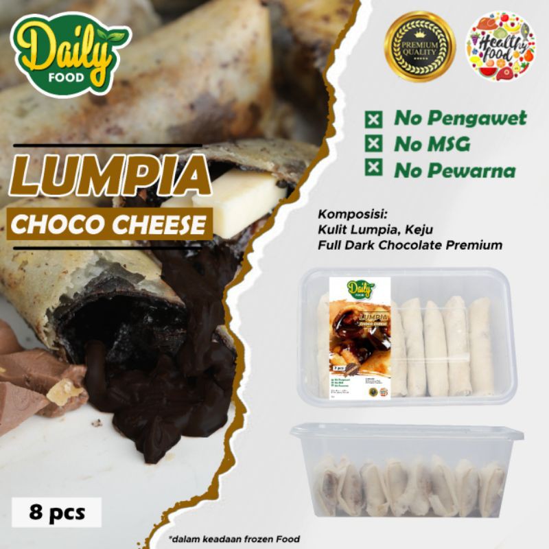 DAILY FOOD LUMPIA CHOCO CHEESE FROZEN TANPA PENGAWET DAN MSG