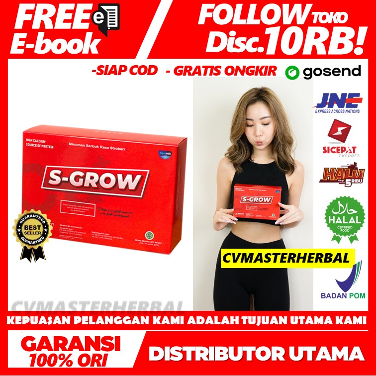 

Obat Suplemen Susu Peninggi Badan Sgrow Remaja Dewasa BPOM Original Terlaris Super Cepat Zinc Ori