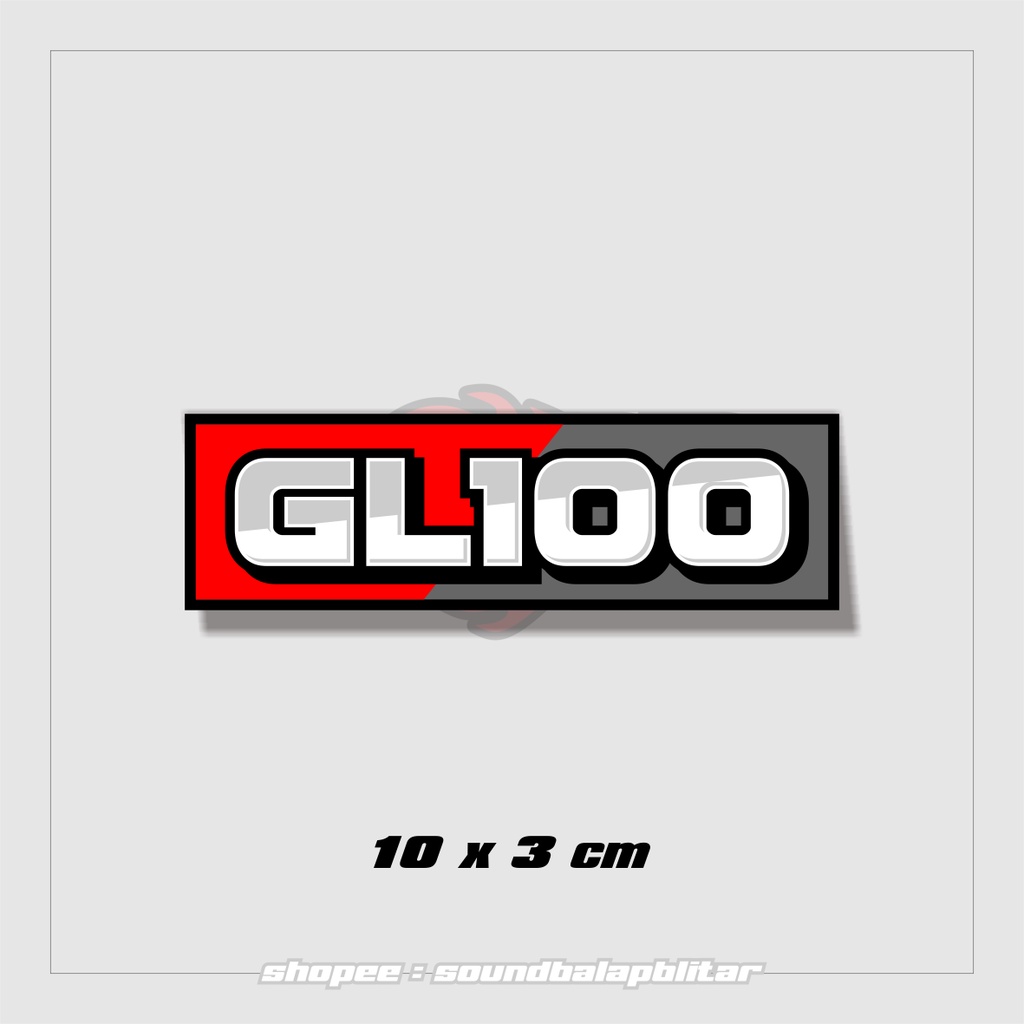 Stiker GL100 Vynil Anti Air Bijian Racing Herex - soundbalaoblitar