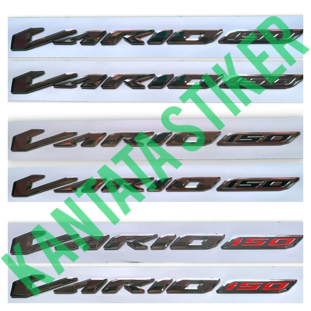 Emblem Vario 150 3d Original 1Set Isi 2Pcs