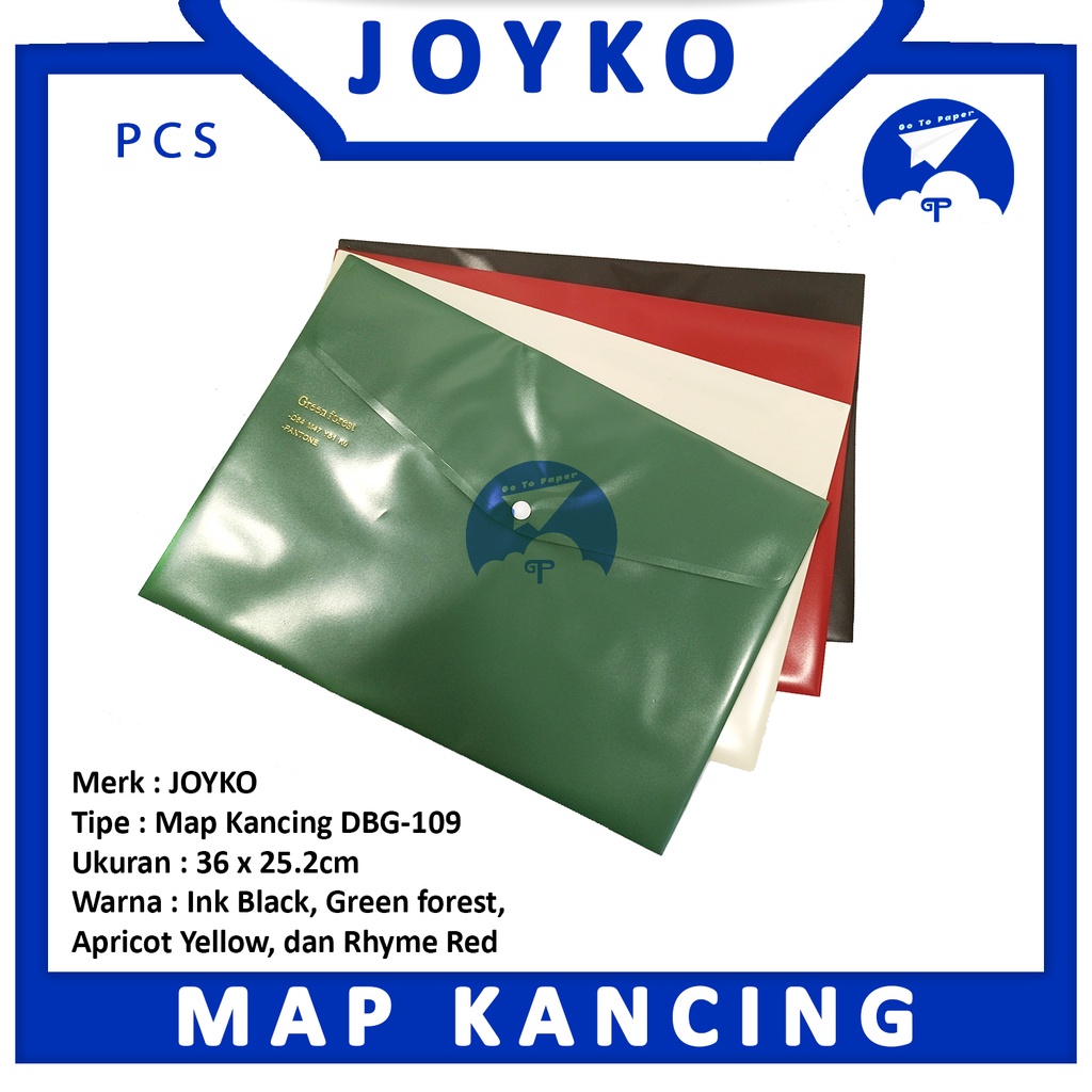 

JOYKO Map Kancing Type DBG-109 F4 Berwana - Pcs