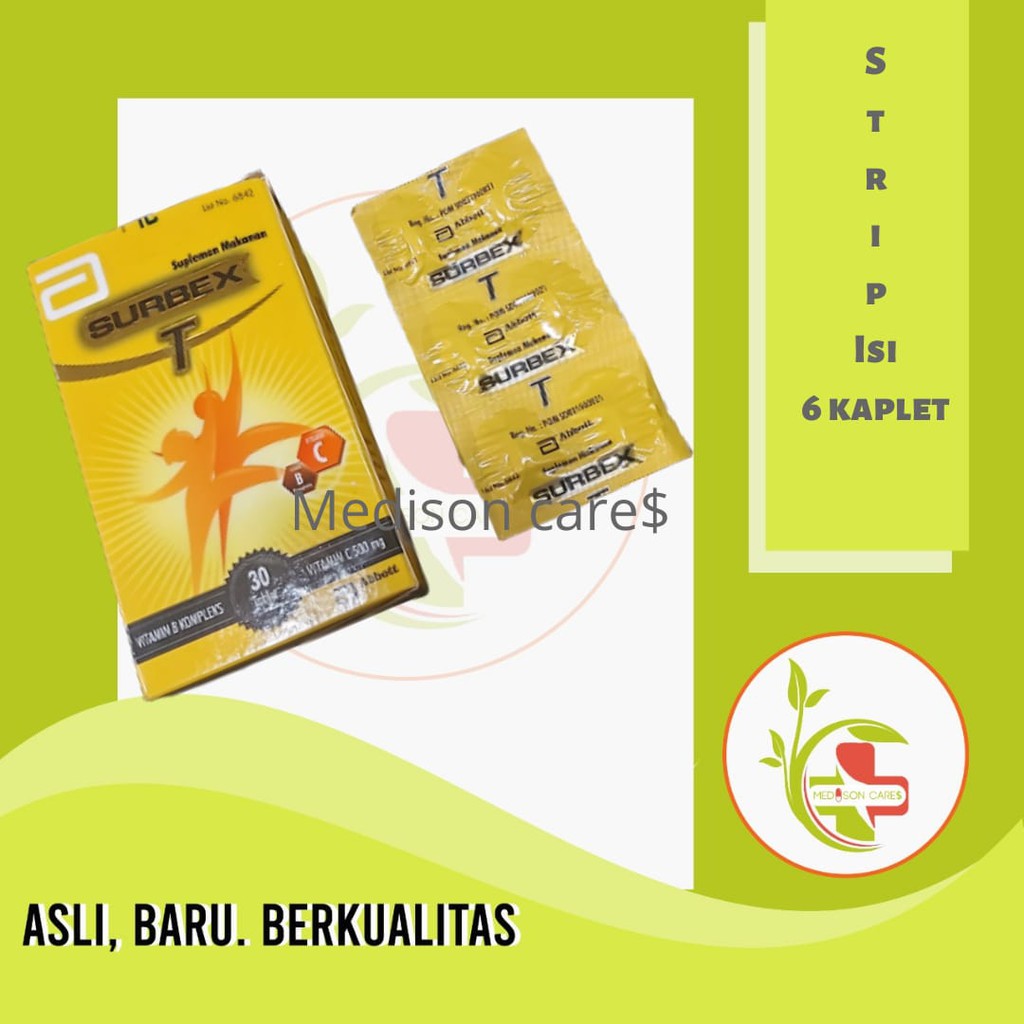 Surbex T STRIP vitamin b kompleks vitamin c 500mg | isi 6 kaplet