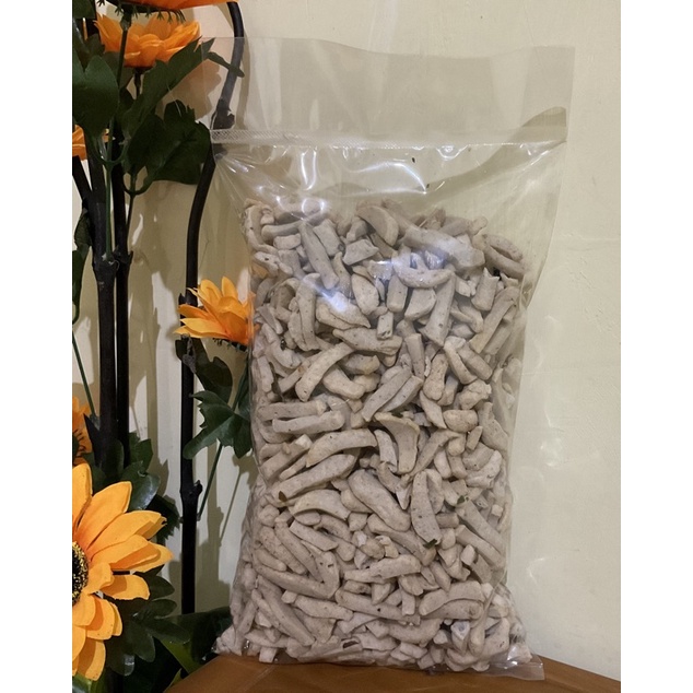 basreng stik premium pedas dan original daun jeruk/ camilan baso goreng ikan khas bandung 500 gr-1