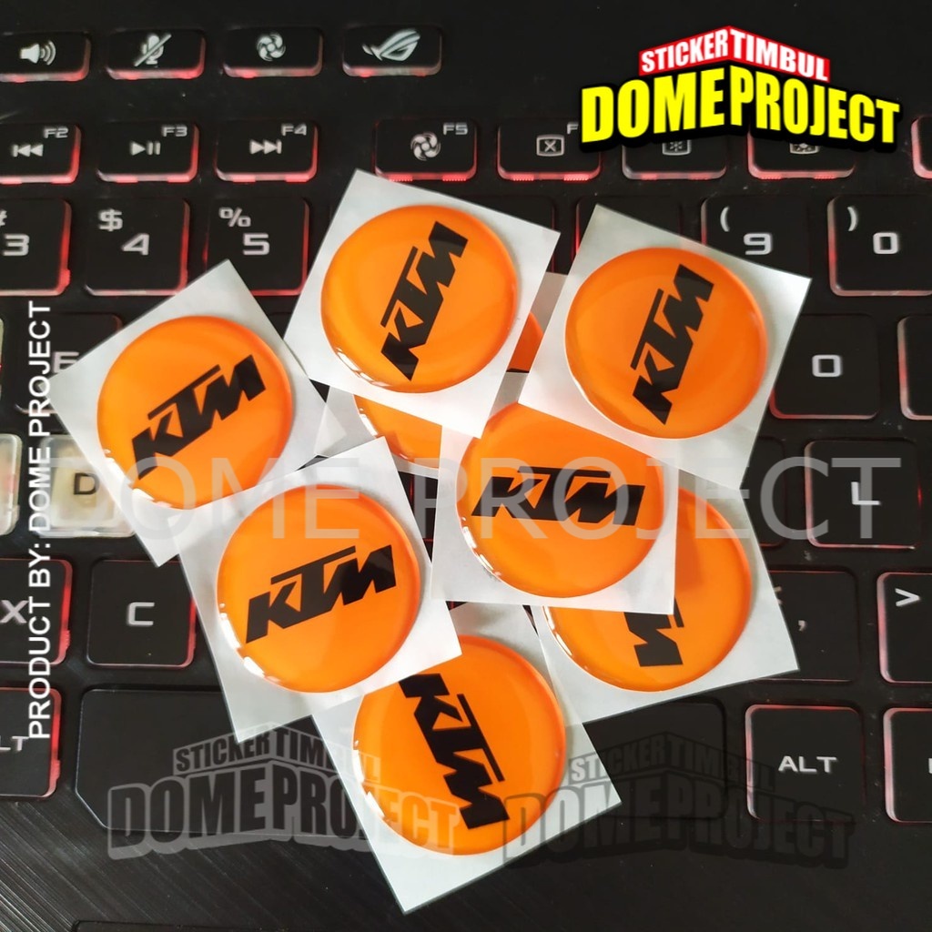 STIKER MOTOR EMBLEM 3D LOGO KTM KALIPER REM AKSESORIS YAMAHA HONDA SUZUZI KAWASAKI AESTHETIC KEREN