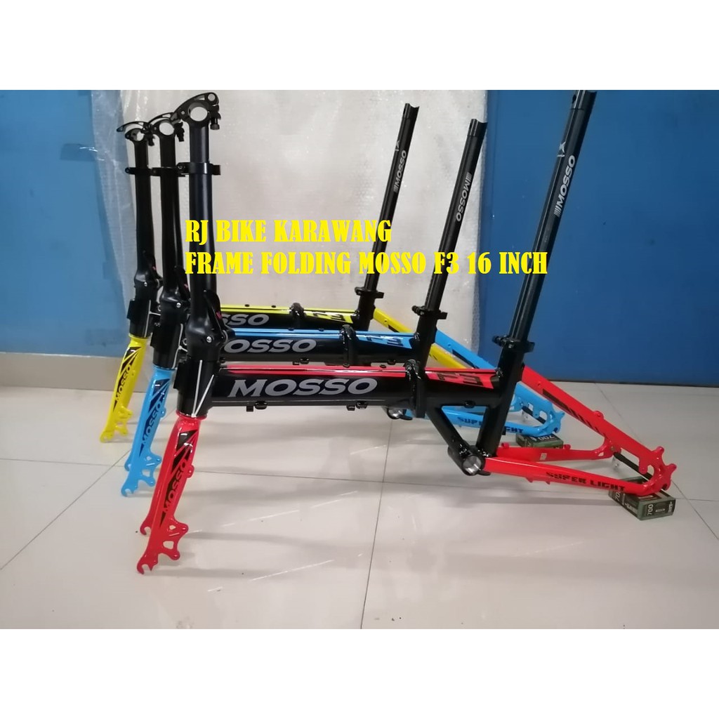 Frame Foldin Mosso F3 Full Alloy 16 inch Disc brake Sepeda Lipat