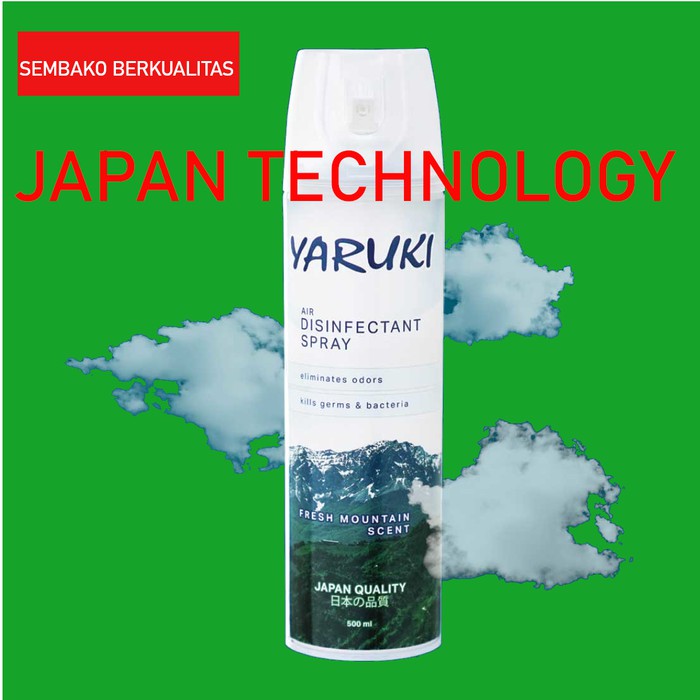 Unik Yaruki Disinfectant Spray 500 ml Japan Quality Effective Against Virus Berkualitas