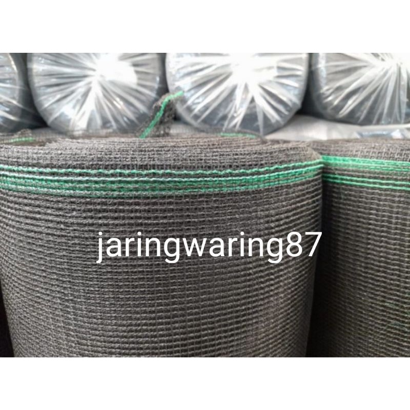 Waring RK double list hijau/Waring ikan/Keramba ikan Waring Anti Geser PerRoll 50m x 1,2m murah