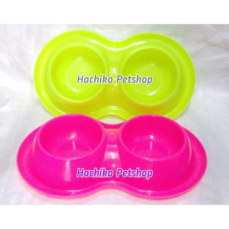 Tempat Makan Minum Anjing kucing/Tempat Makan Double Anti Semut Anjing Kucing/ Tempat Makan Bulat Do