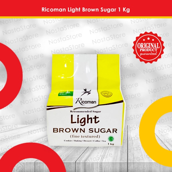 

Ricoman Light Brown Sugar / Ricoman Gula Aren 1 Kg