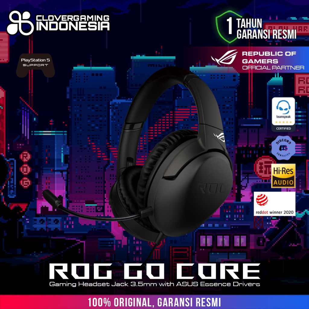 Asus ROG Strix Go Core - 3.5mm Gaming Headset with ASUS Essence Drivers