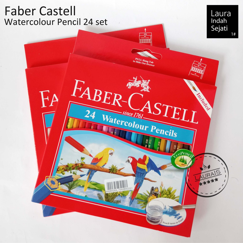 

FaberCastell - Pensil warna water colour Faber - Castell isi 24 warna