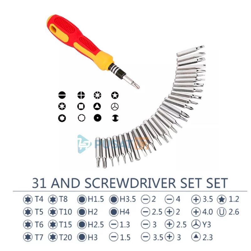 OBENG SET 31 IN 1 MULTIFUNGSI / OBENG SET MAGNETIC