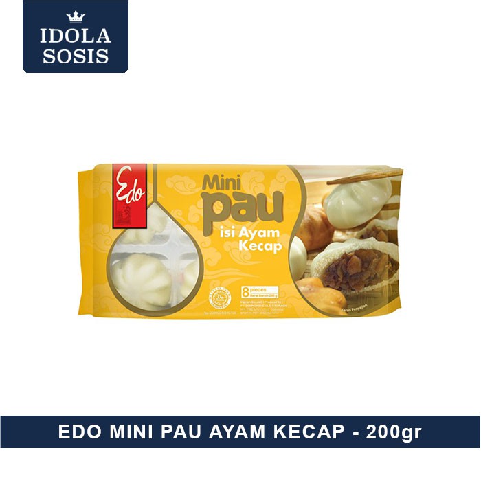 Edo Mini Pau isi Ayam Kecap 200 gr (8 pcs)