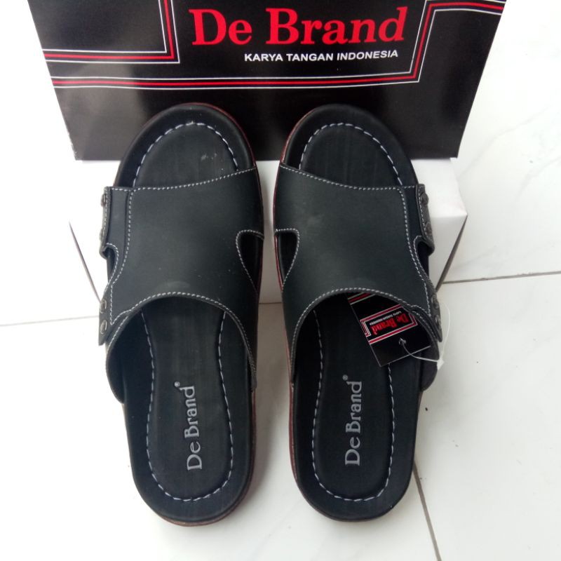 Sandal Kulit Pria Selop DeBrand Ottawa