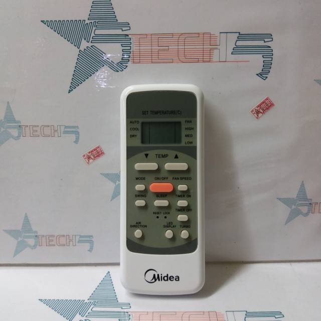 REMOT REMOTE AC MIDEA R51M/CE ORIGINAL ASLI