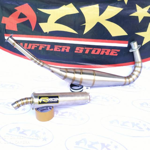 Knalpot RCB Yamaha 125 Z - 125 ZR kolong stainless