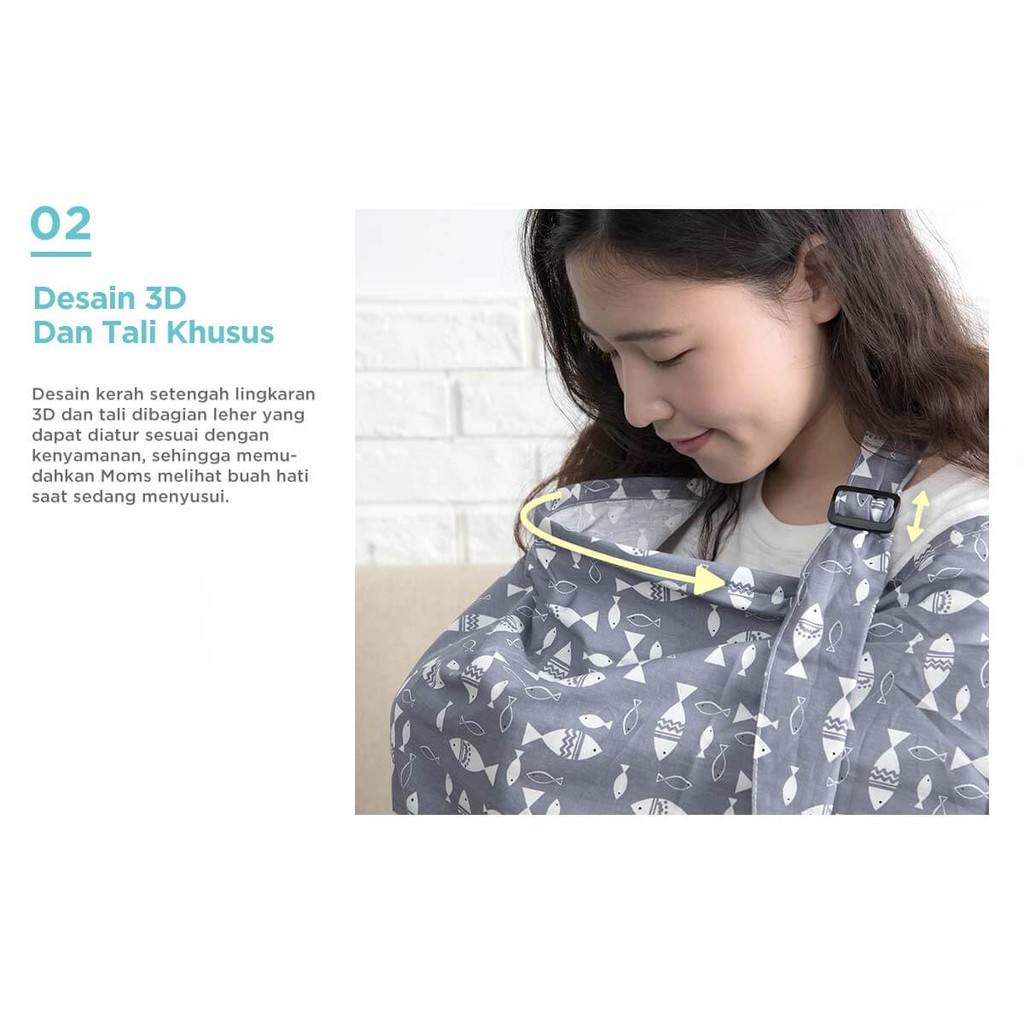 [PROMO] Mooimom Nursing Cover Apron Celemek Menyusui